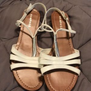 Cute white sandals